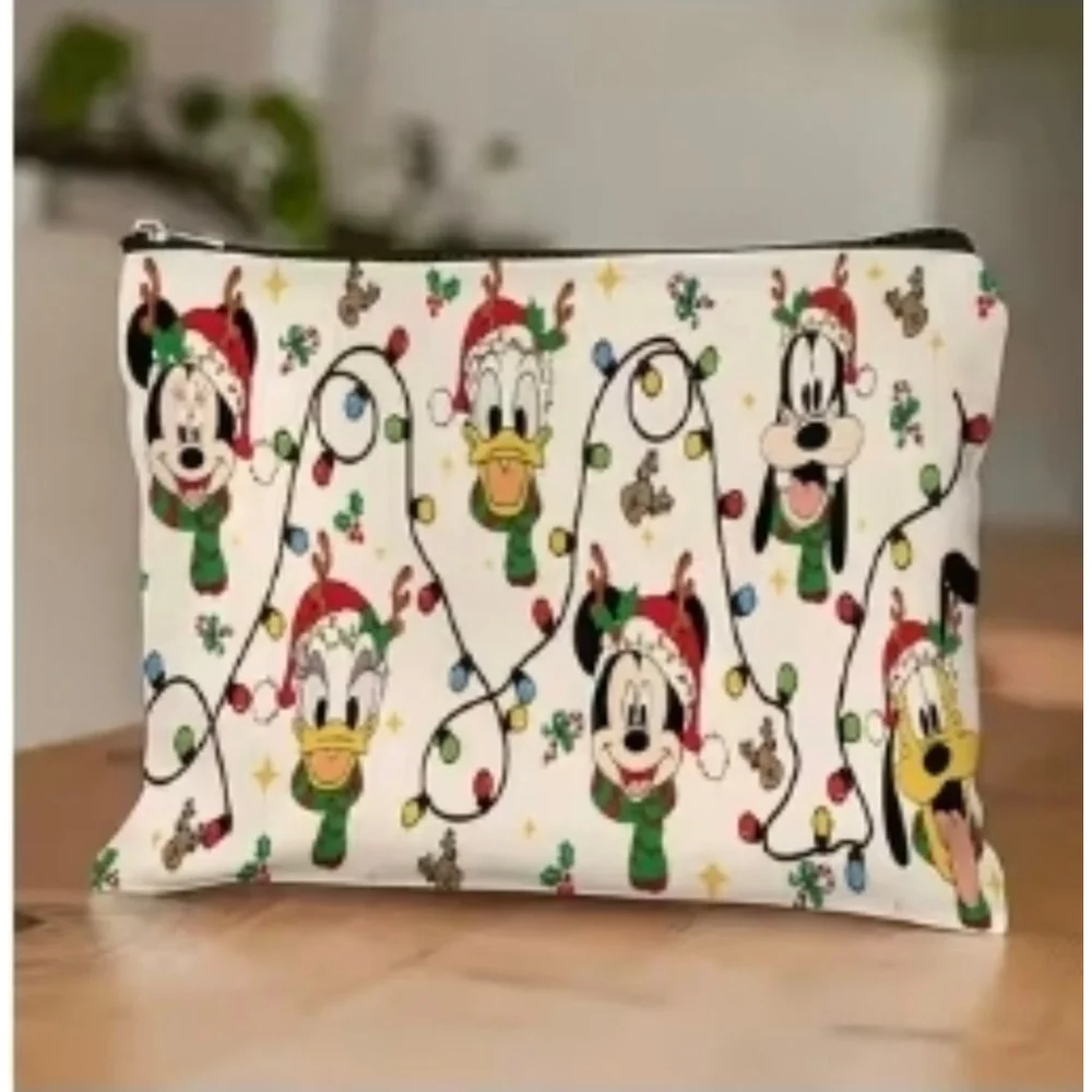 Women's Christmas Cosmetic Bag One Size White Red